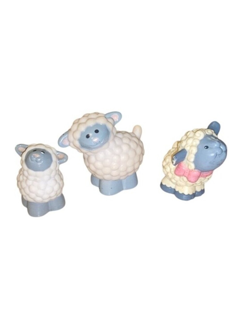 Fisher Price Little People Farm Sheep Figures Lot Of 3 Vintage